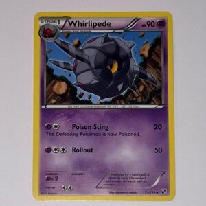 POKEMON CARD: Whirlepede #53/114 (Pokemon Black & White)